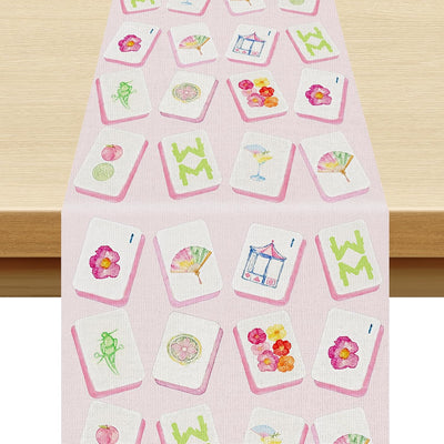 Camino de mesa Mahjong para juegos y fiestas 13 x 72 pulgadas