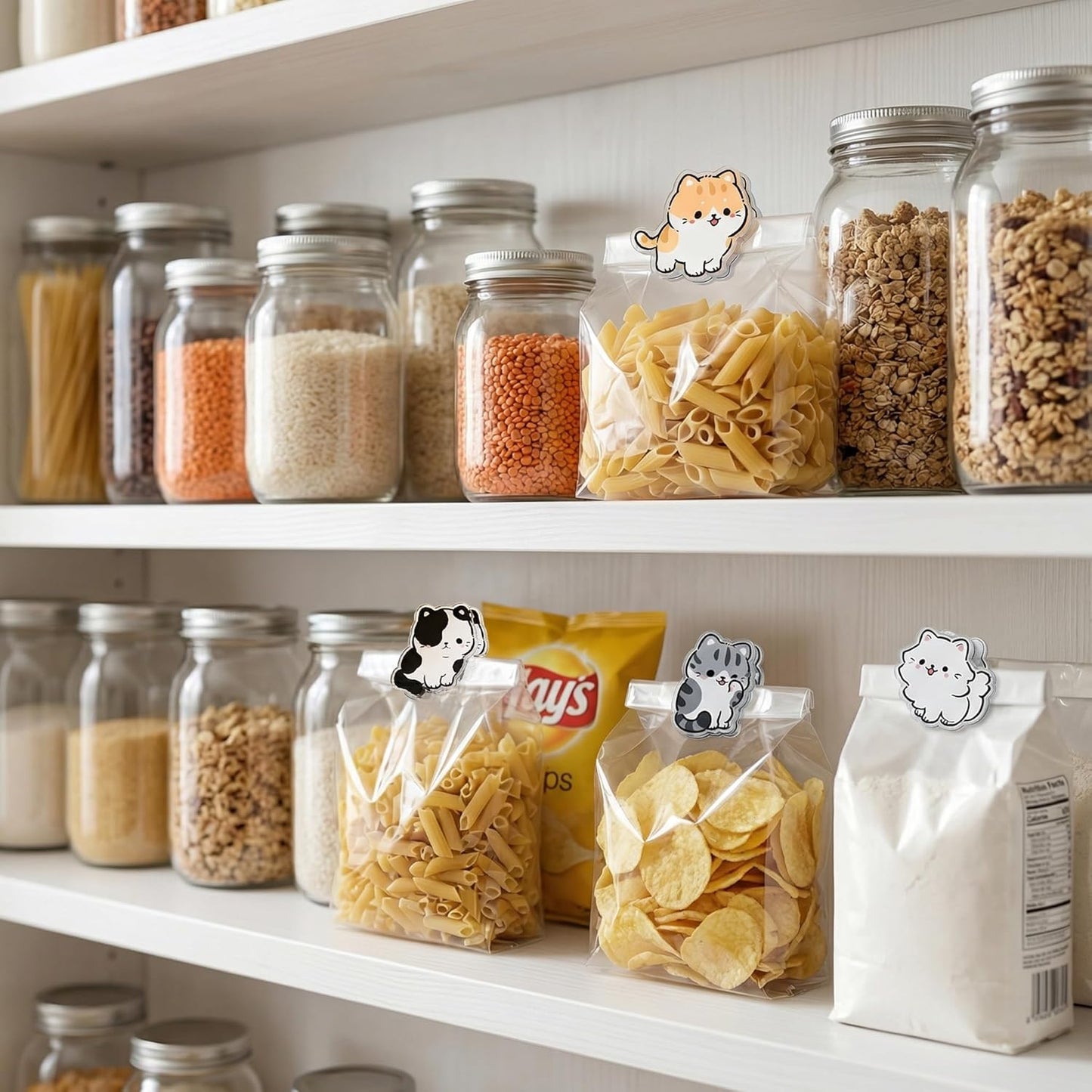 8 Clips Sellado Alimentos Forma Animal para Bolsas Aperitivos