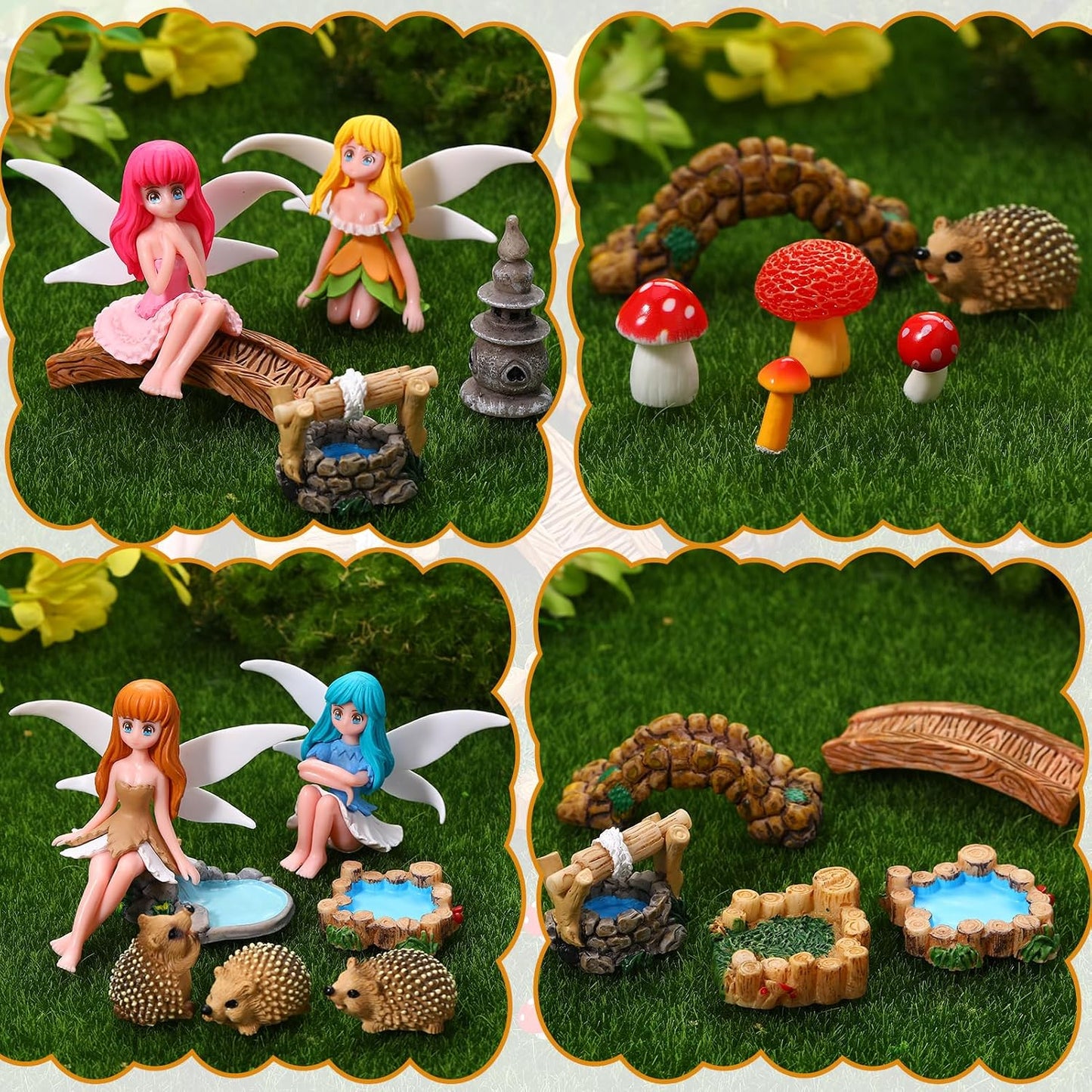 28 Accesorios Jardín de Hadas Mini Figuras Terrario