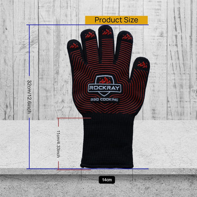 Guantes silicona antideslizantes horno parrilla 13pulg negro