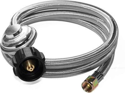 Regulador propano QCC1 5ft manguera acero inox 3/8 pulg
