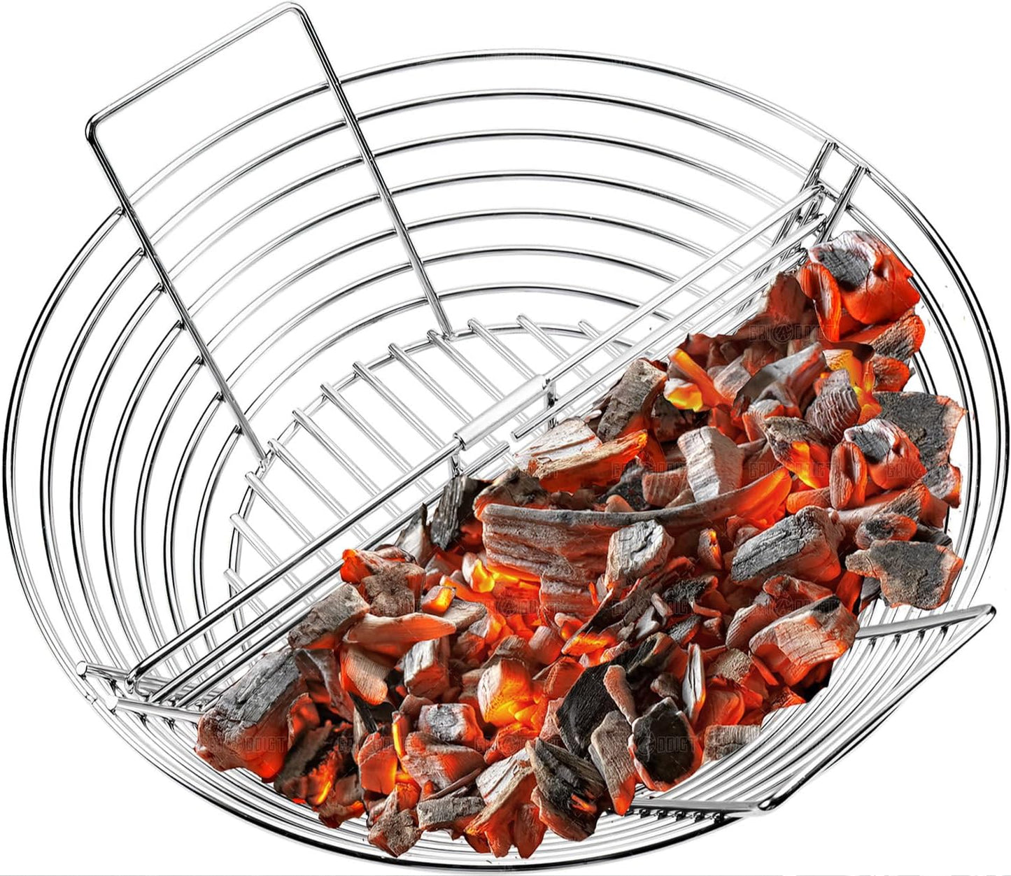 Cesta carbón acero inox para parrilla 18pulg