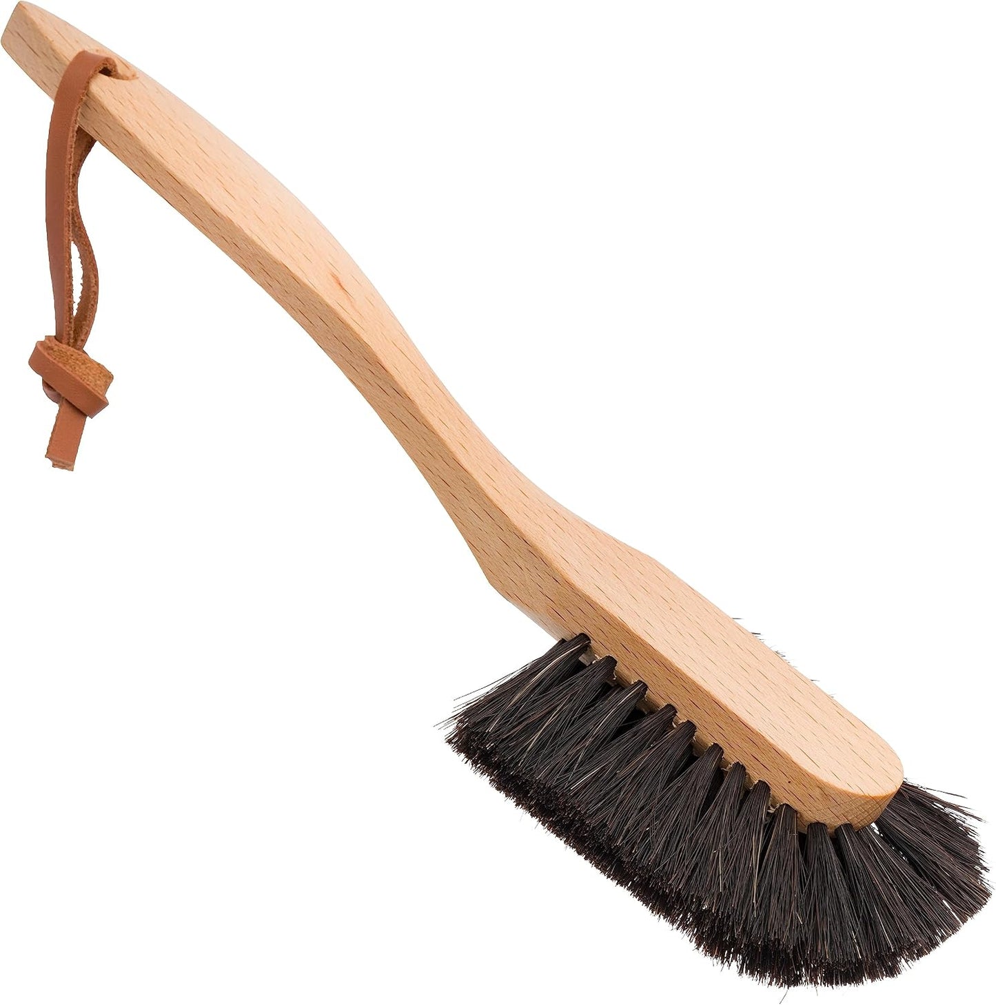 Cepillo platos madera mango crin caballo negro 10-1/2pulg