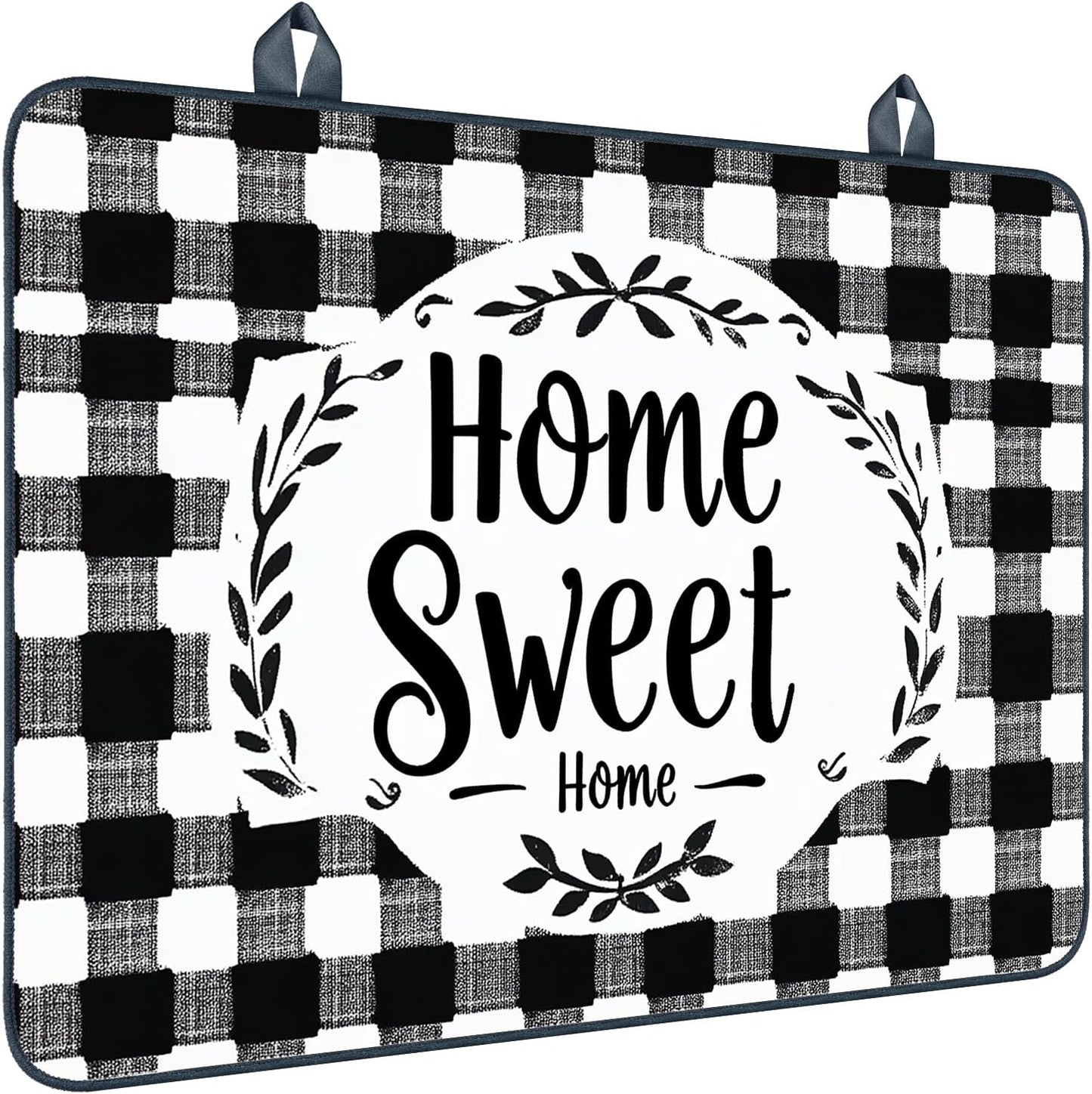 Funda estufa cuadros blanco negro 28x20pulg