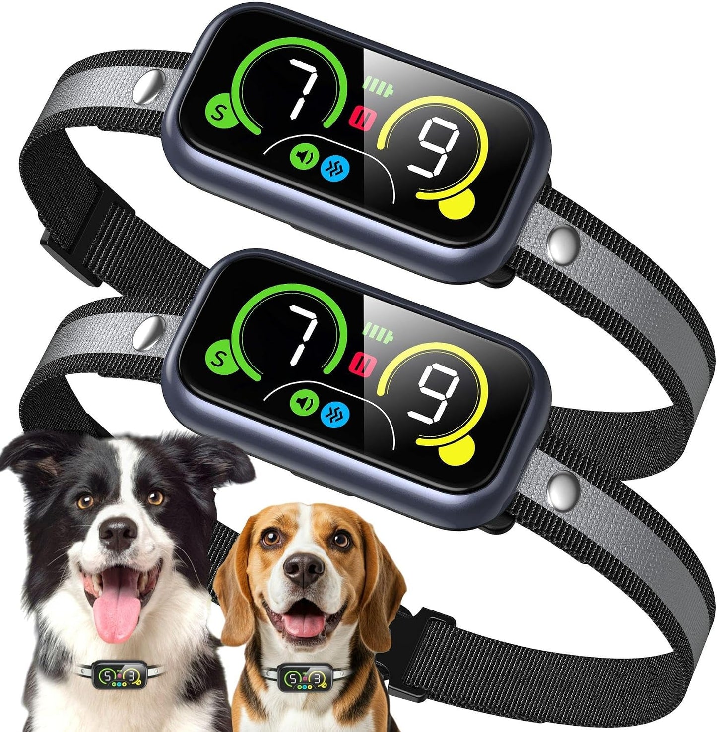 Collar antiladridos inteligente 4 modos perros grandes medianos