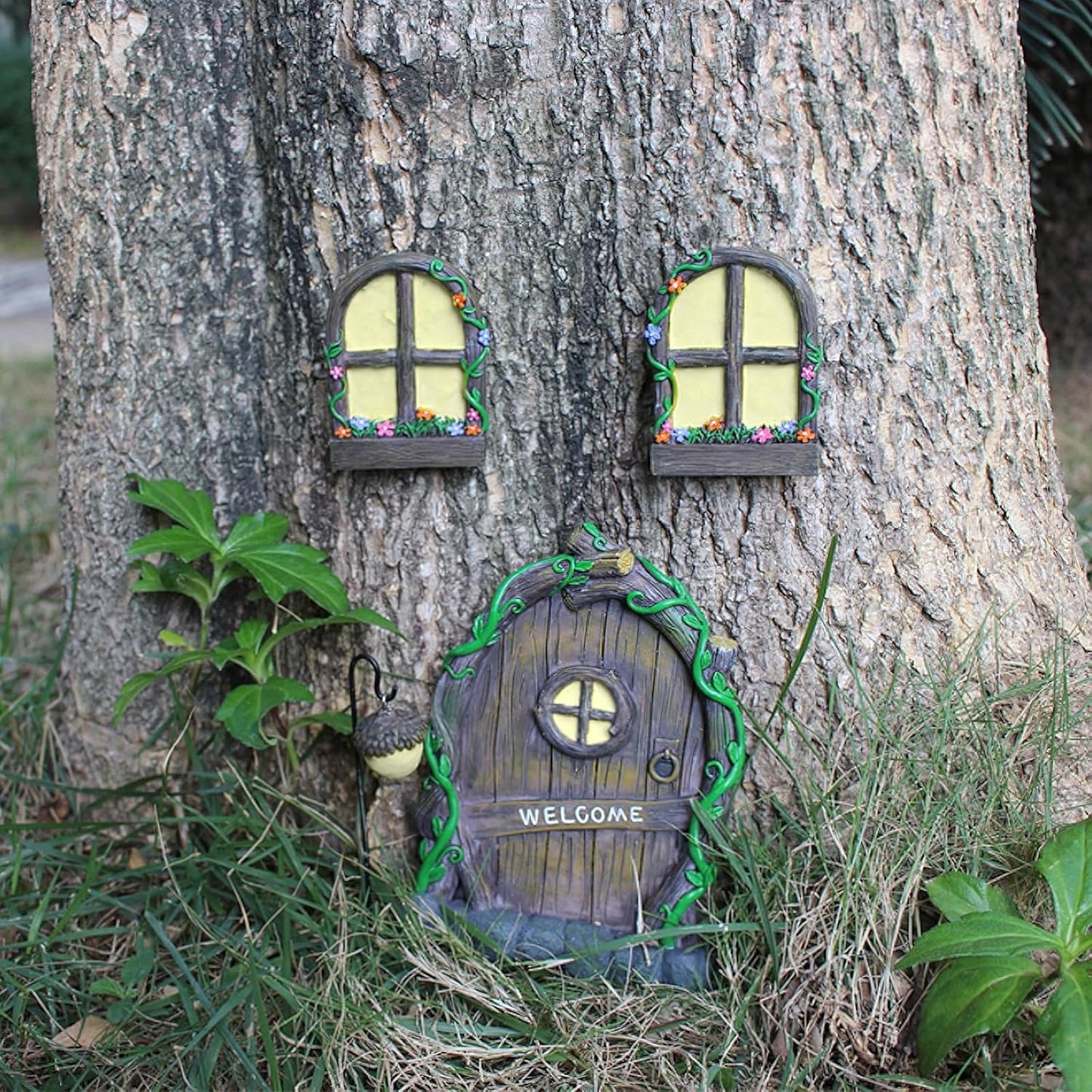 Kit decoración jardín hadas brilla en oscuridad
