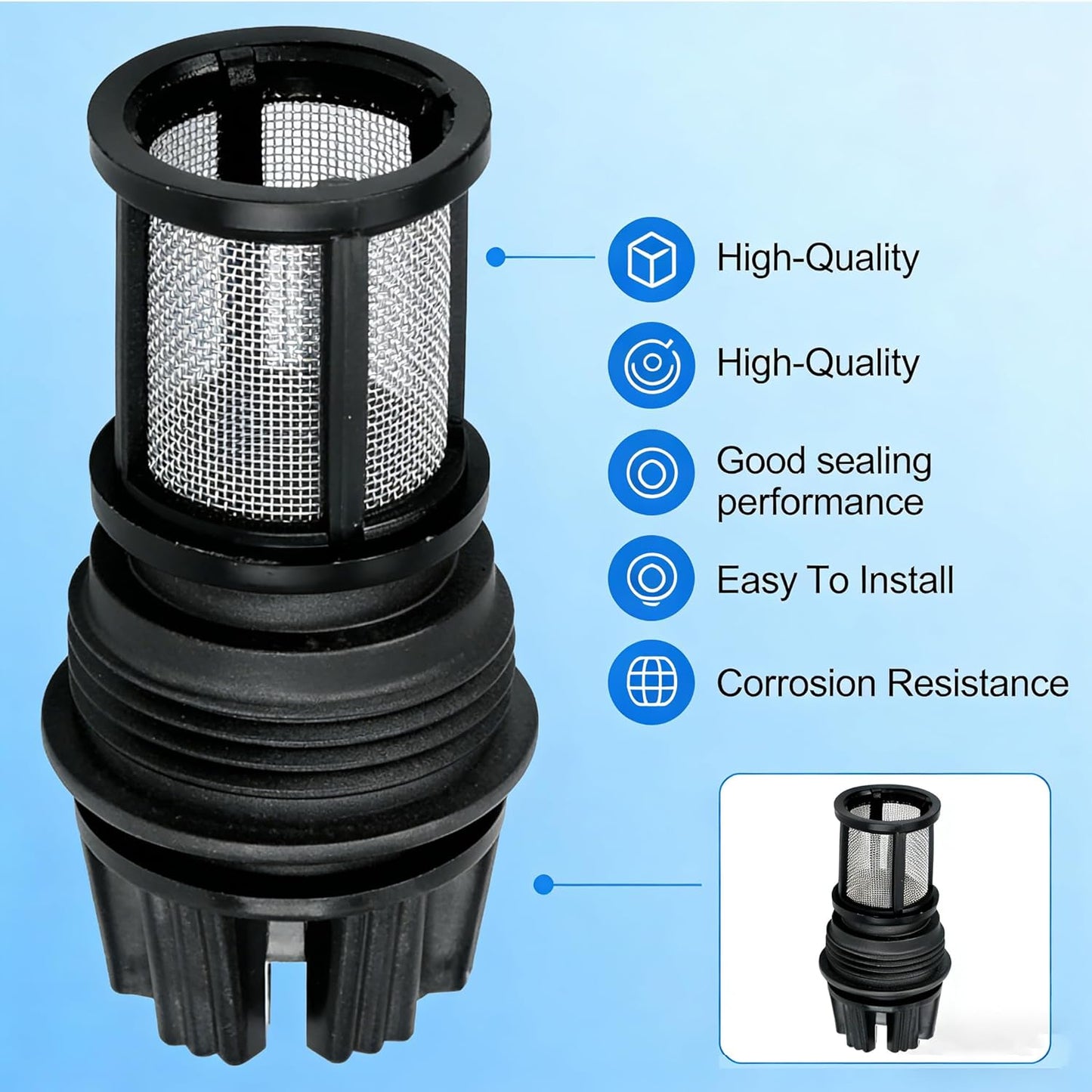 Tapa filtro agua comp EGBD032 para calentador sin tanque