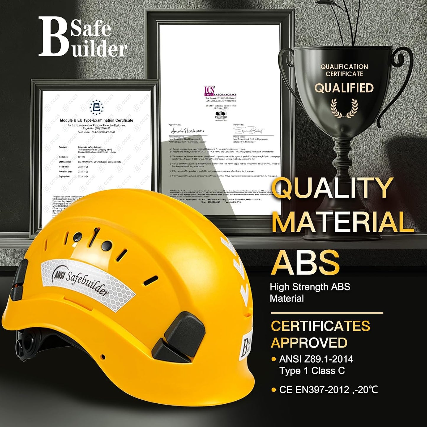 Casco seguridad construcción ABS ventilación ajustable