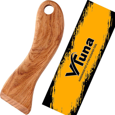 Raspador madera para ollas sartenes exfoliante cocina