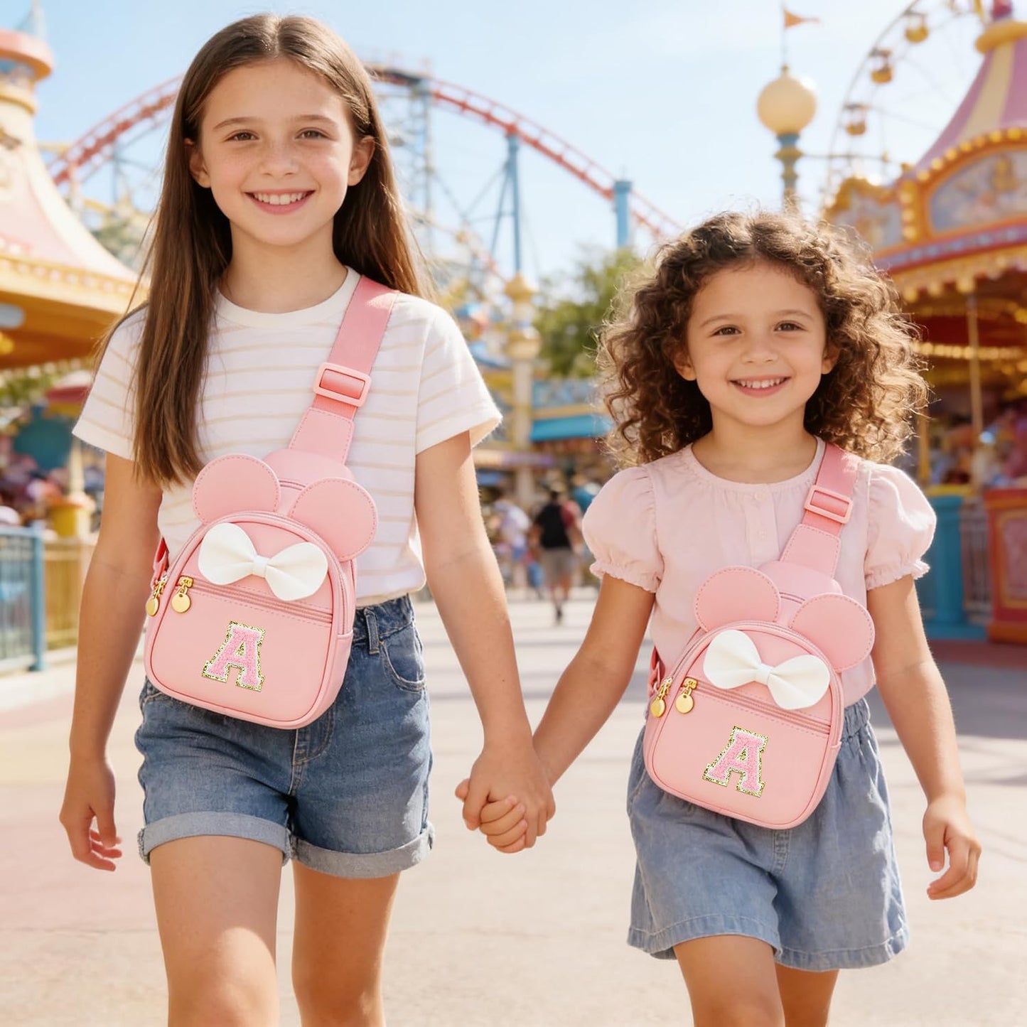 Riñoneras personalizadas con iniciales Rosa