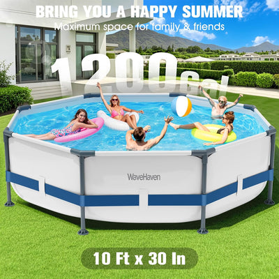 Piscina sobre suelo redonda 10x30pulg 1200gal