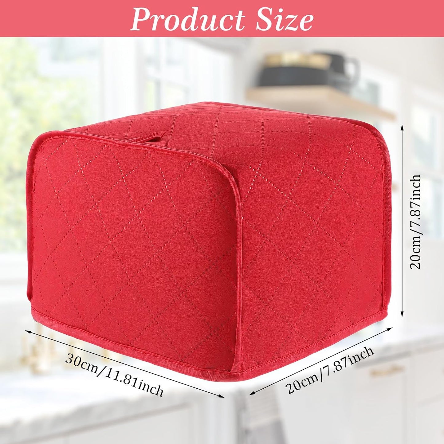 Funda tostadora 2 rebanadas 11.81x7.87pulg acolchada poliéster