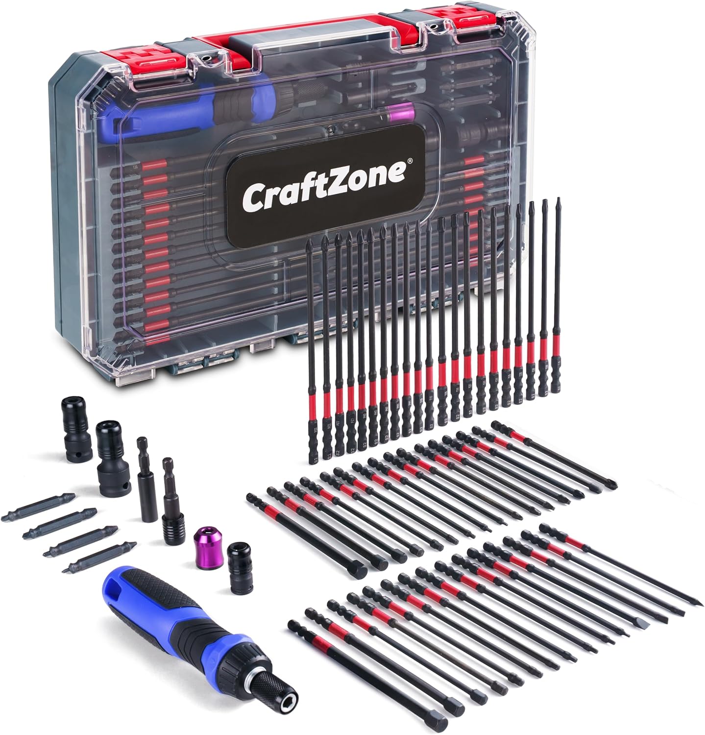 Set 63 Pzas Puntas Destornillador Impacto S2 Acero Magnéticas