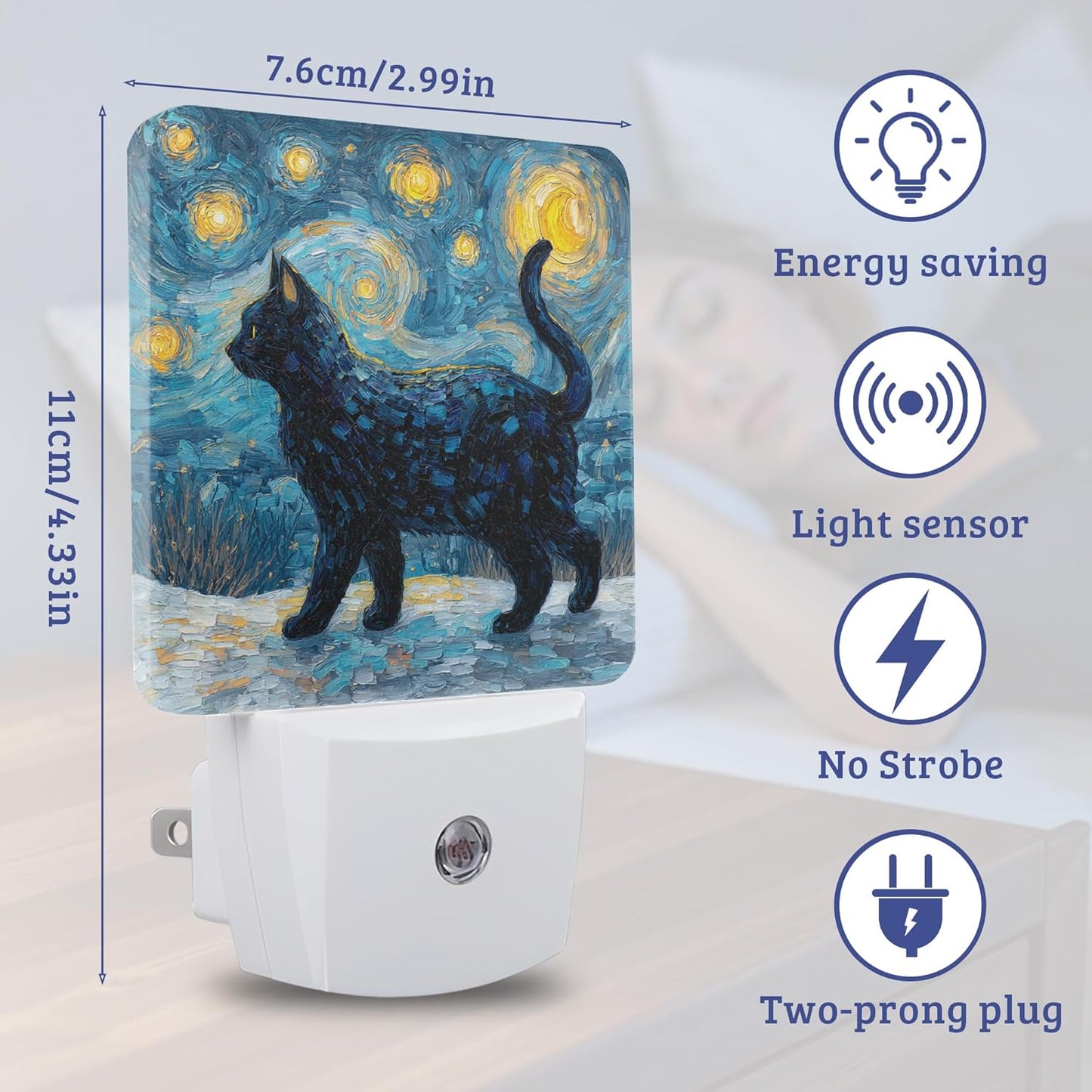 Lámpara de noche con sensor Starry Night para regalo