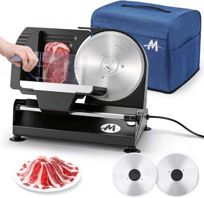 Cortadora eléctrica de carne Moongiantgo con cuchillas de acero inoxidable