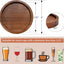 Set 4 posavasos madera absorbente decoración moderna rústica