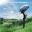 Luz solar exterior 8 Pzas modo 7 IP67 jardín