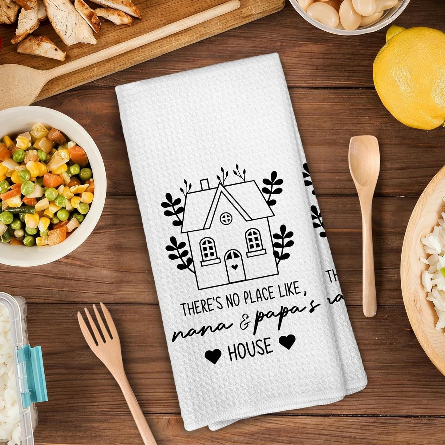 Toallas de cocina para abuelos Nana y Papa regalo decorativo para baño 16x24 pulgadas