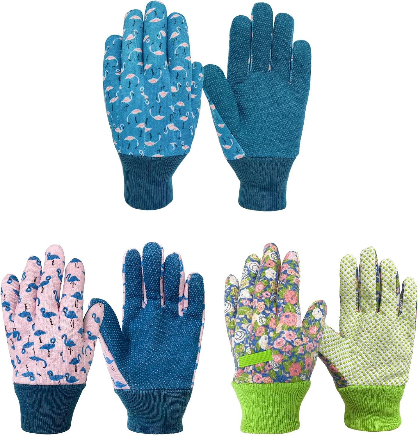 3 Pzas Guantes Jardín Niños 5-6 Años