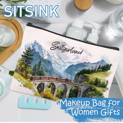 Bolsa maquillaje viaje Europa regalo mujer madre amigas navidad