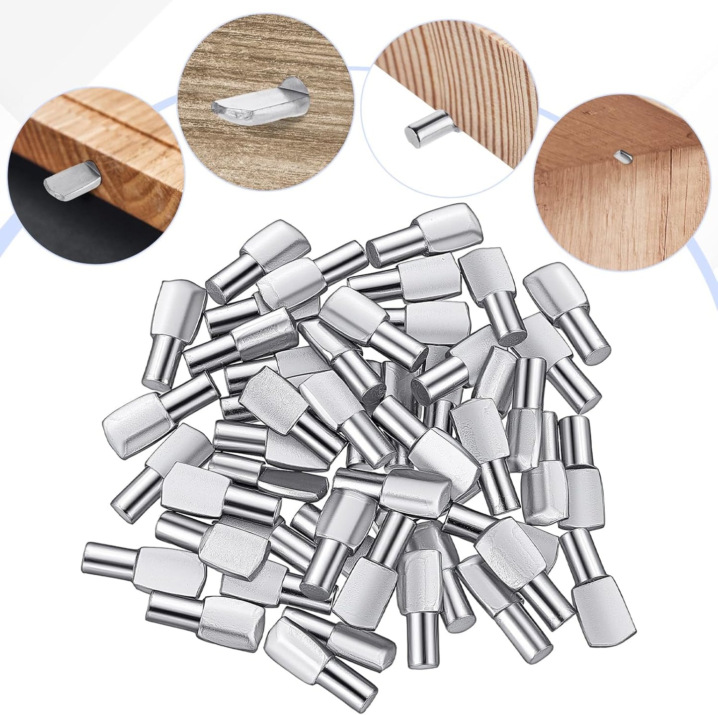 50 Pines Estante 1/4 Pulg Chapado Cuchara Soporte