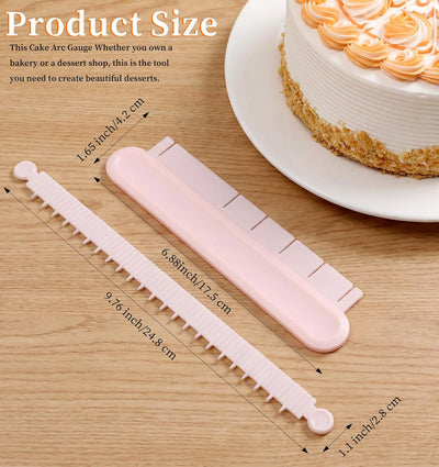 2 herramientas arco pastel plástico para glaseado fondant