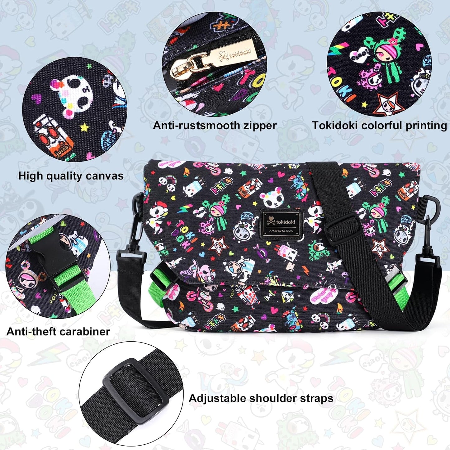 Bolso bandolera anime mujer casual