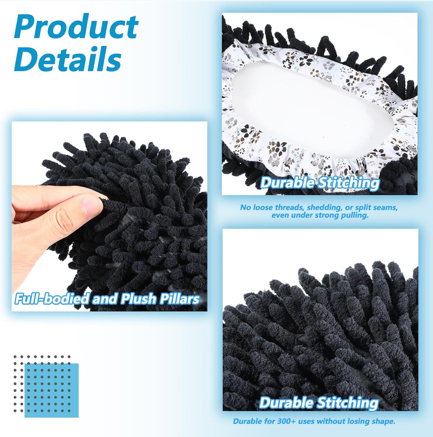 8 Pzas Pantuflas Microfibra Lavables para Casa Oficina