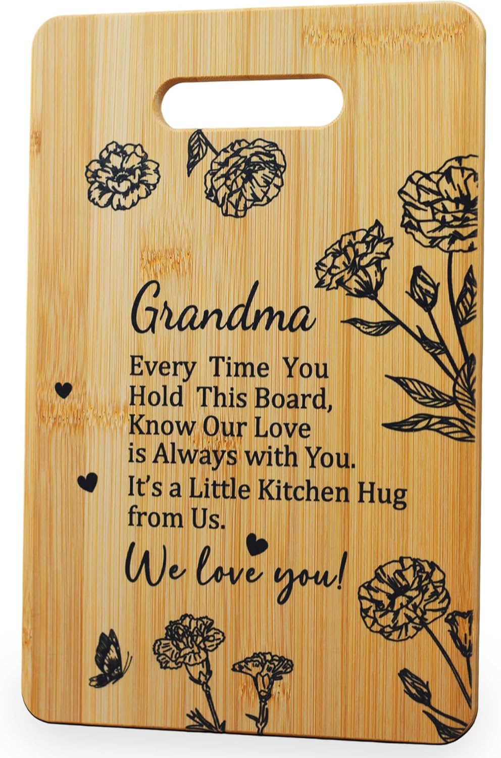 Tabla de cortar única como regalo para abuela en Navidad y Día de la Madre