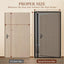 Puerta mosquitera magnética 28x80pulg malla poliéster