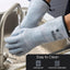 Guantes horno silicona impermeable azul talla M