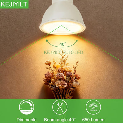 Pack 10 Bombillas LED Regulables GU10 7W 4000K