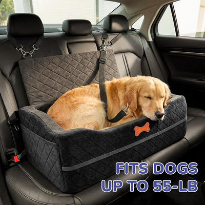 Asiento perro elevado ISOFIX 4pulg espuma viscoelástica lavable
