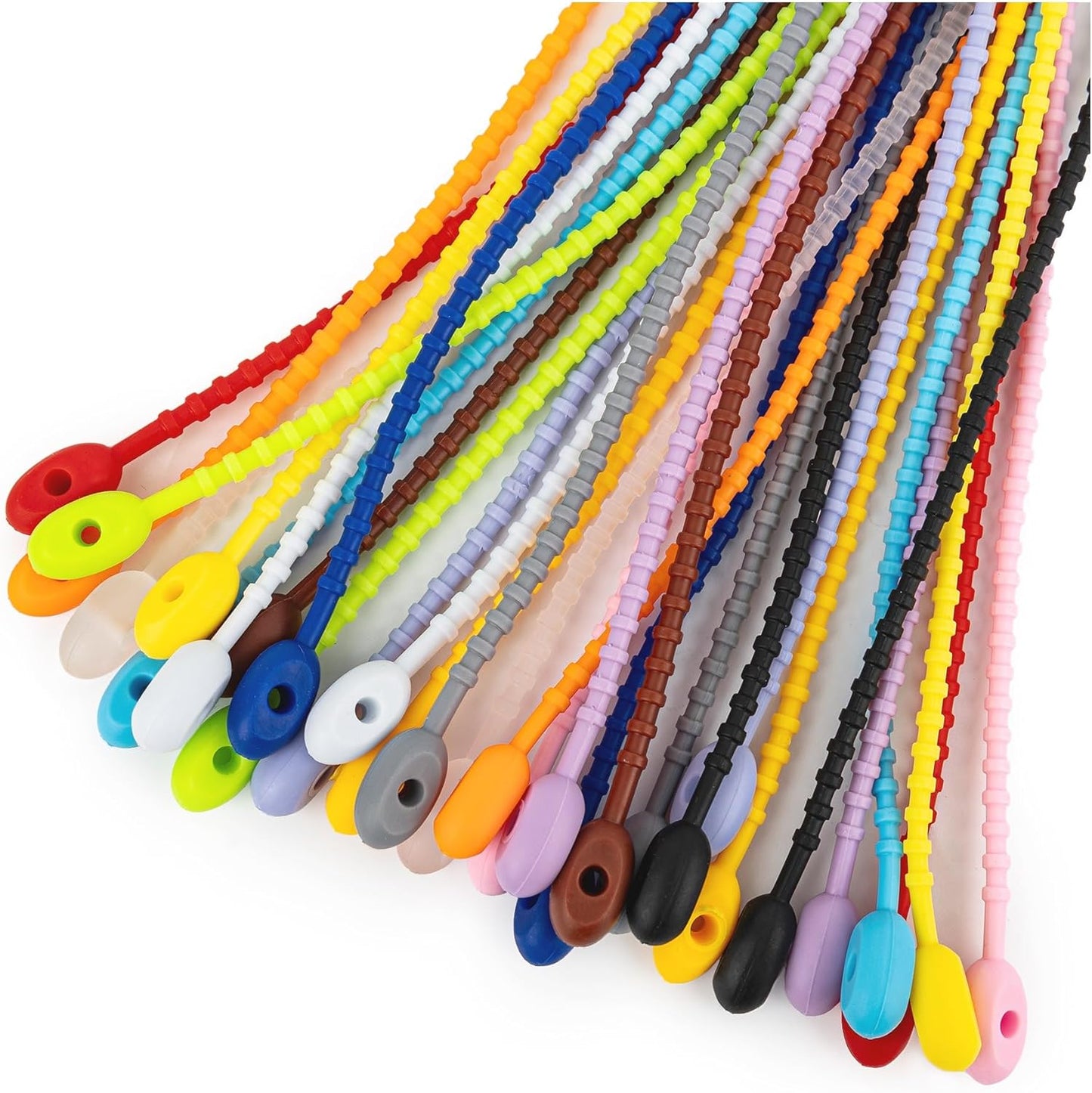 Pack 30 Bridas Cable 8.5pulg Correa Organizadora Goma