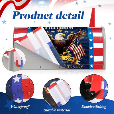 Funda magnética buzón EE.UU. 18x21pulg diseño bandera patriótica