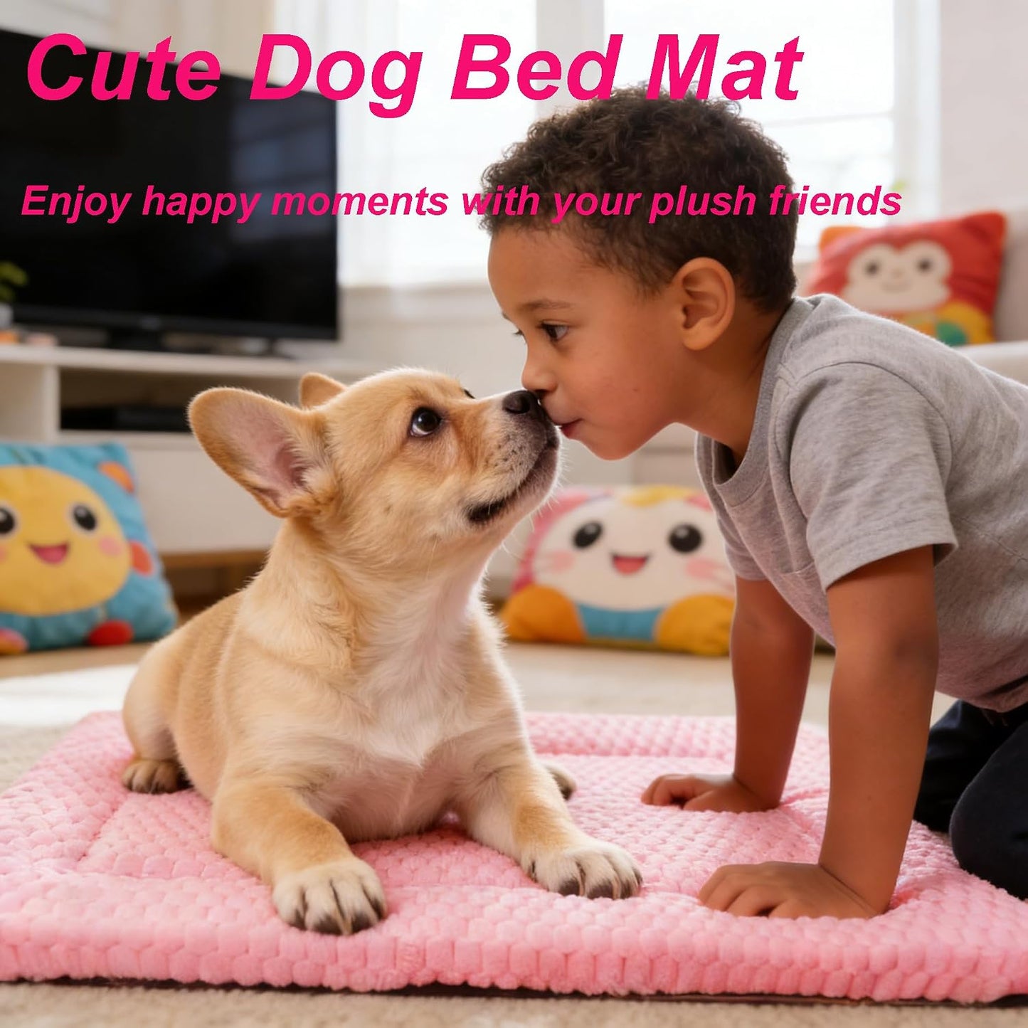 Tapete cama perro suave duradero para jaula