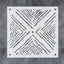 Plantilla geométrica abstracta 12x12pulg reutilizable para pintura