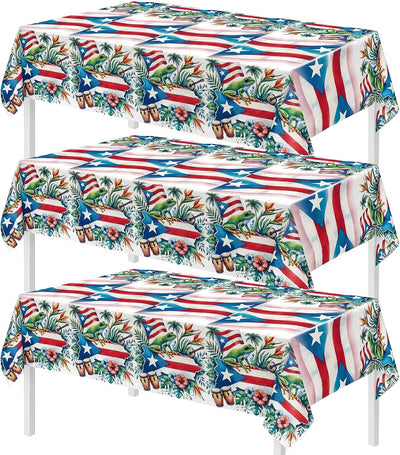 Manteles con temática rana de Puerto Rico paquete de 3