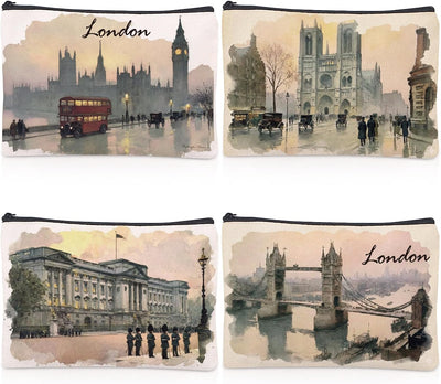 4 Pzas Bolsas Recuerdo Acuarela Vintage Regalo Mujer