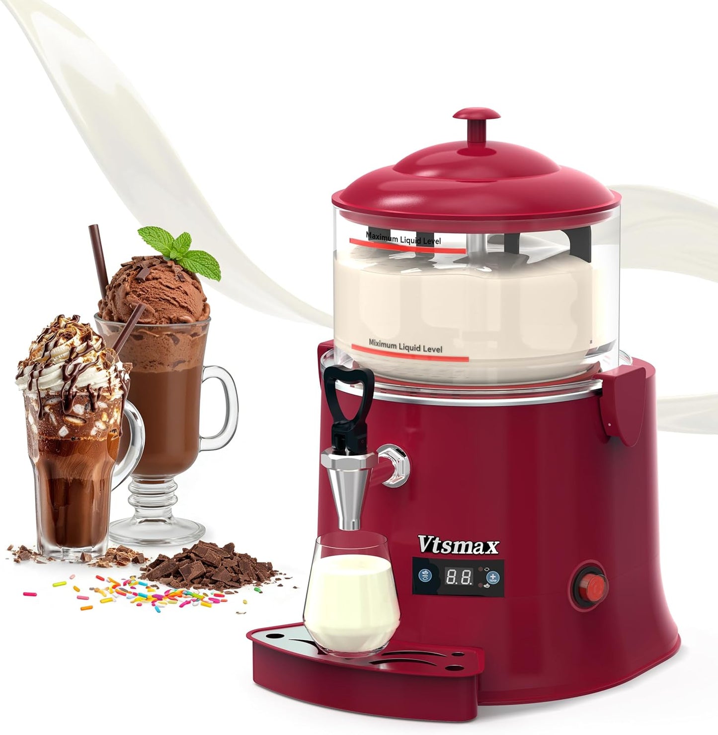 Máquina de chocolate caliente 5L con control inteligente
