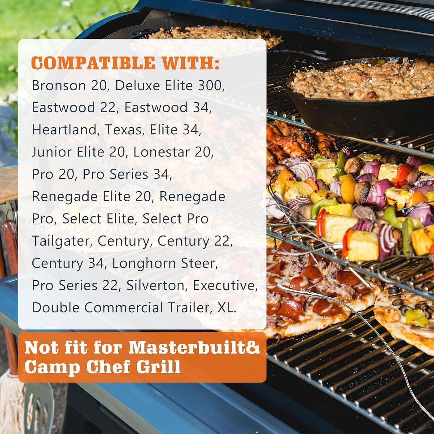 Sonda carne impermeable comp Traeger 2 pzas
