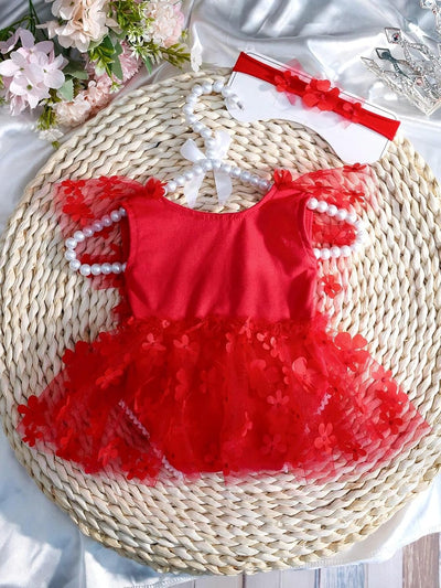 Mameluco encaje niña con diadema sesion fotos