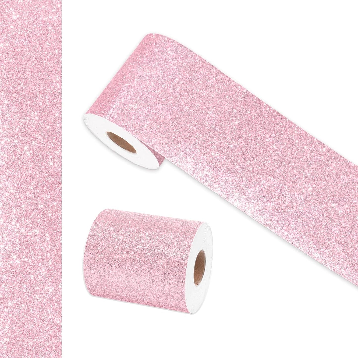 Adhesivos espejo purpurina rosa autoadhesivas para pizarra
