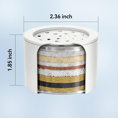 Filtro repuesto cabezal ducha suavizante agua modelo C01013