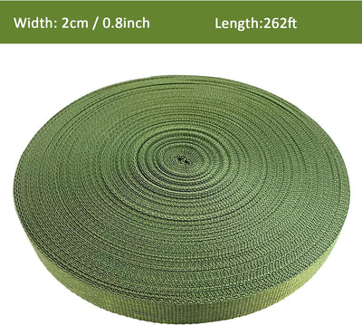 Correas amarre jardín 262ft 3/4pulg 1850lb soporte plantas