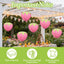3 Linternas 3D Fresa 8x12pulg Decoración Fiesta Boda Jardín