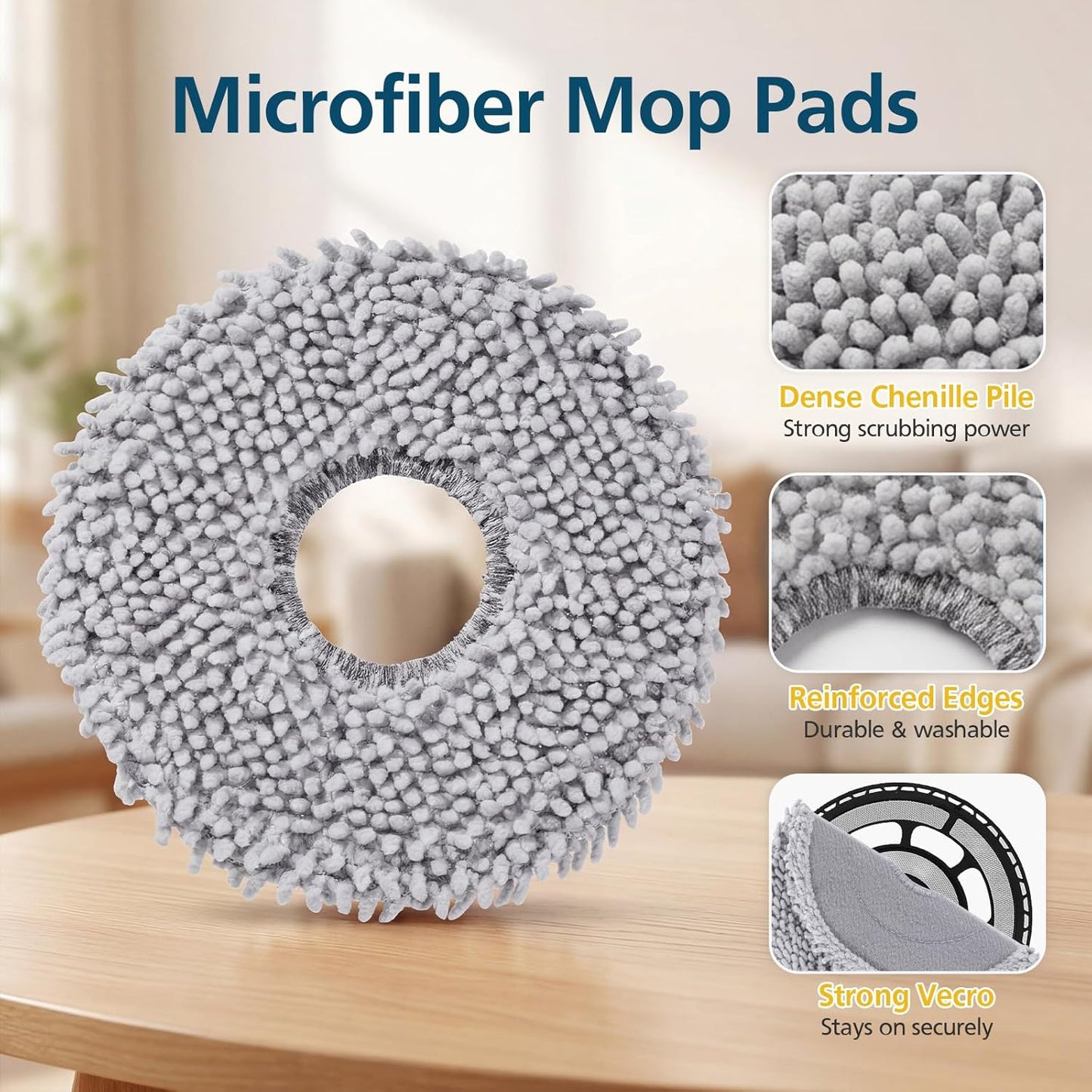 10 Pzas Almohadillas Trapeador Roborock Qrevo S5V