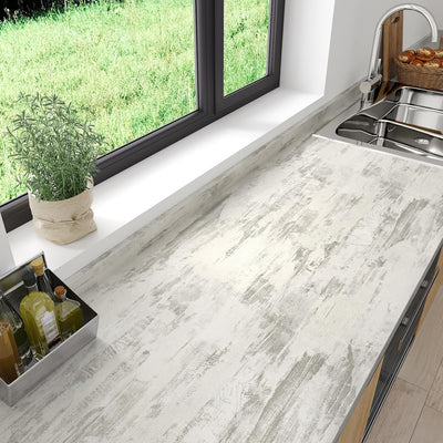 Papel tapiz hormigón gris autoadhesivo para cocina y dormitorio