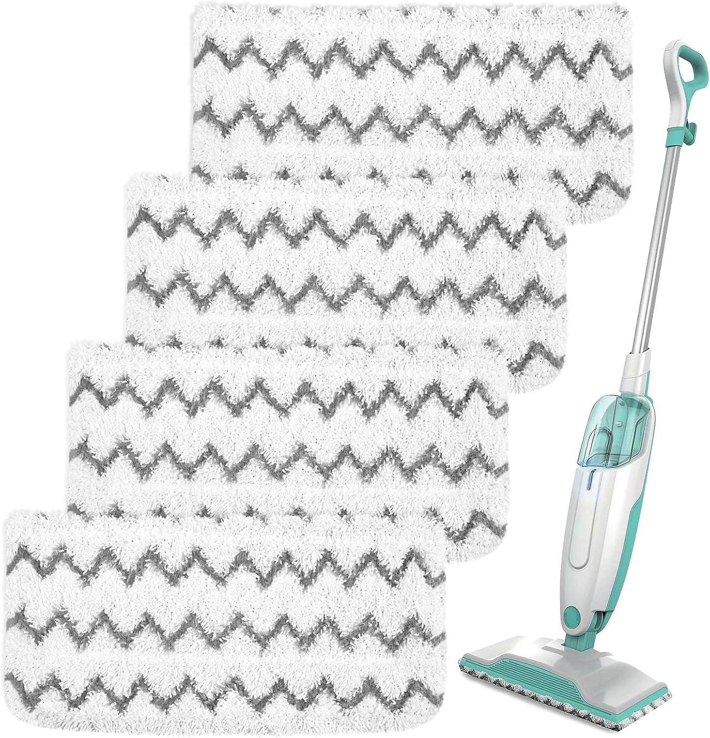 4 Pzas Almohadillas Microfibra Repuesto para Trapeador Shark S1000