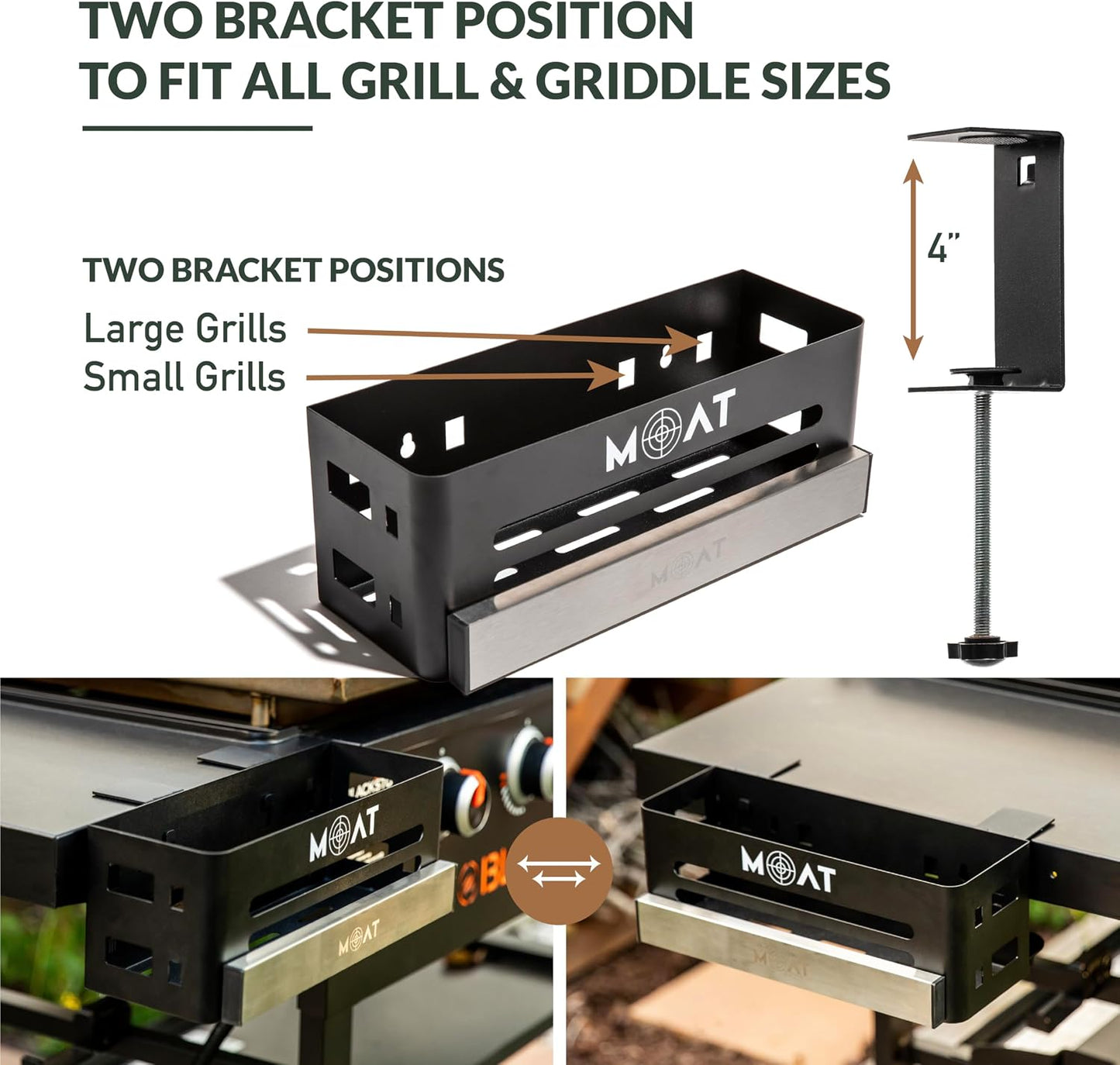 Organiz. magnético parrilla Blackstone con soporte